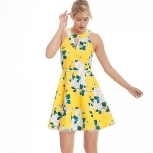 Draper James Yellow Hydrangea Row Payton Dress
